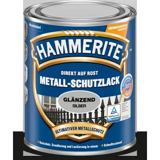 Hammerite Metall-Schutzlack Silber glänzend 0,75 l