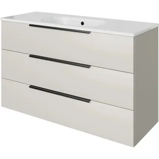 Pelipal Badmöbel-Set Quantum 07 Kaschmir Matt Select 121 cm 3 Auszüge