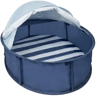 Babymoov Spielzelt Babyni mit UV-Schutz 50+ - 2-in-1 Babyzelt & Reisebett, Faltbares Strandzelt mit Moskitonetz und Sonnendach, für Indoor & Outdoor, Matrose