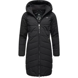 Ragwear Steppmantel Dizzie Coat«, Wasserdichter Winterparka mit gefütterter Kapuze, schwarz