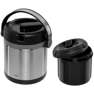 Emsa Thermobehälter Edelstahl/schwarz 1,2 l