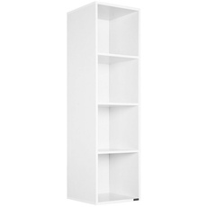 Bild Bücherregal Skylar Weiß 106x30x30cm