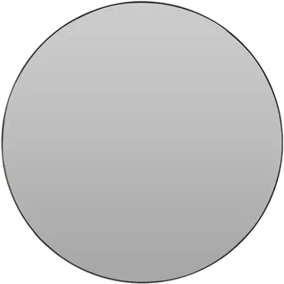 well home mobiliario & decoración Runder Spiegel Ø55 cm Schwarz