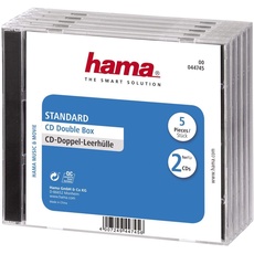 Bild von 44745 CD-Doppel-Leerhülle Standard 5er-Pack
