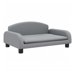 vidaXL Kindersofa vidaXL 70 x 45 x 30 cm Kiefer grau