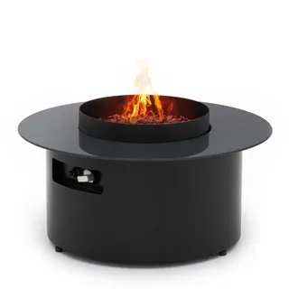 Planika Dot Gas Feuer Tisch - Gaskamin für den Garten, Tischfeuer Outdoor, Terrassen Heizstrahler, mit Funktionalem Design, Dauerhafter Keramikoberfläche, Einfacher Flammenregelung