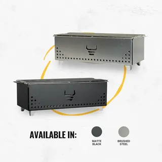 Hibachi-Holzkohlegrill, benutzerfreundlicher Holzkohlegrill, sicher für den Außenbereich, ideal für Reisen, Camping, Terrasse und Balkon, aus Edelstahl gefertigt