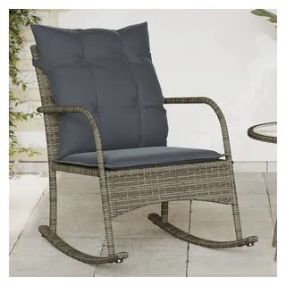vidaXL Garten-Schaukelstuhl 1 St. 55 x 70 x 106 cm grau