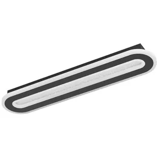 EGLO MACCHIONI DECKE 550X120 CCT 2360LM DIMMPB. SCHWARZ MIT KRISTALL EFF.