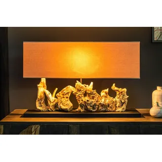 Tischleuchte PECIOS Treibholz Unikat Handarbeit Wohnzimmer Schlafzimmer Lampe