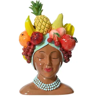 Vase Kopf Mit Frucht D23 CM Einrichtung Wohnlandschaft