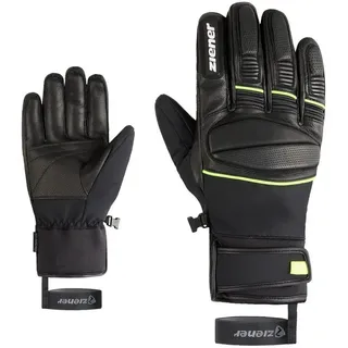 Ziener Skihandschuhe ZIENER "GOMIN-Z AS glove man", Herren, Gr. 9, schwarz.lime, Materialmix, Handschuhe Skihandschuhe