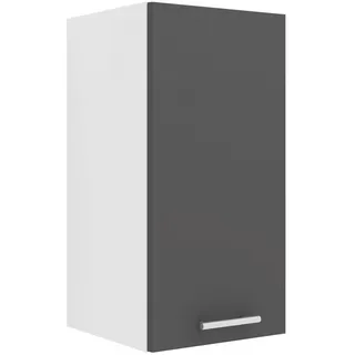 Mid.you Küchenoberschrank , Anthrazit, Weiß , Holzwerkstoff , 1 Fächer , 30x60x31 cm , hängend , Küchen, Küchenmöbel, Küchenschränke, Küchenoberschränke