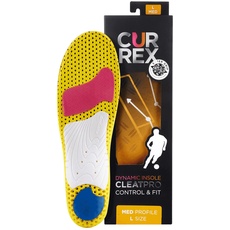CURREX CleatPro – Einlegesohle für Fußball- und Stollen-Schuhe - Mehr Kontrolle & Stabilität - Kraftvoller Antritt - Perfekter Sitz - Verletzungsprävention - Für alle Fußtypen geeignet