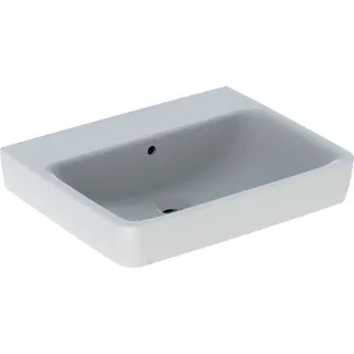 Geberit Renova Plan, Waschtisch, 60x48 cm, ohne Hahnloch, mit Überlauf, 501638, 501.638.00.1 - Weiß