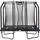 Trampolin Premium Black Edition 214 x 153 cm Schwarz