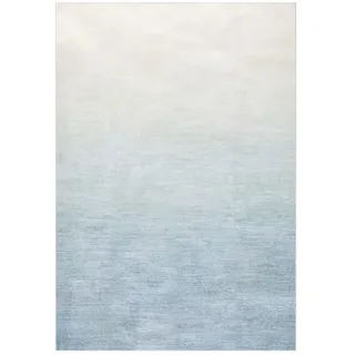 Idimex Teppich OMBRE, Wohnzimmerteppich 200x300cm Kurzflor, waschbar mit Ombre-Design blau blau 200 cm x 300 cm