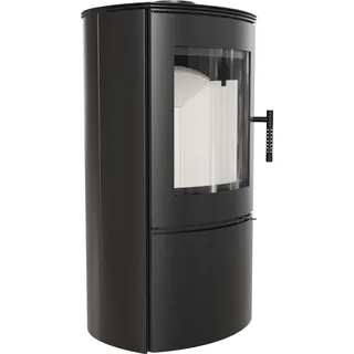 Kaminofen aus stahl KRATKI FALCON Ø 150 10 kW mit Türfeder - Schwarz