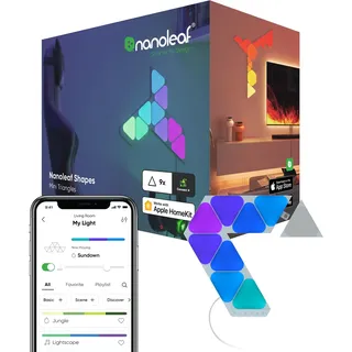 Nanoleaf Shapes Mini Triangle Starter Kit (9PK) Weiß