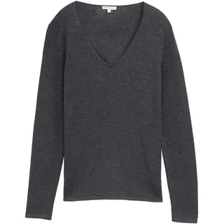 Tom Tailor Pullover mit V-Ausschnitt Grau XL