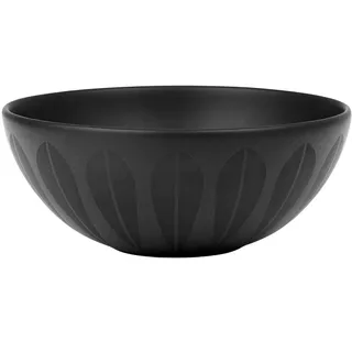 Lucie Kaas Schale aus der Arne Clausen Kollektion, in der Farbe Schwarz, aus Porzellan, Spülmaschinen- und mikrowellengeeignet, Durchmesser: 18cm, AC07BBM