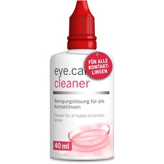Eye.care Cleaner Linsenreiniger für harte und weiche Kontaktlinsen – auf Alkoholbasis –Premium Linsenflüssigkeit zur zusätzlichen intensiven Reinigung aller Kontaktlinsen 40ml