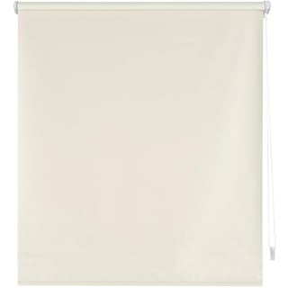 Decorblind | Verdunkelungsrollo, glatt, ohne Werkzeug und ohne Bohren, Maße Rollo: 52 x 180 cm Breite x Länge/Maße Stoff: 49 x 175 cm, einfarbig, beige, Jalousien für Fenster