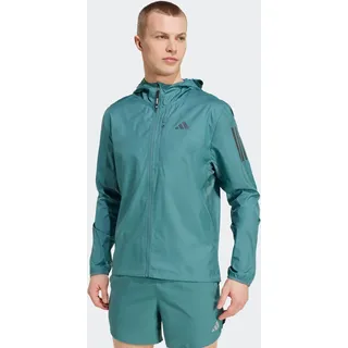 Laufjacke ADIDAS PERFORMANCE "OWN THE RUN", Herren, Gr. XXL, preloved teal, Obermaterial: 100% Polyester, normal, Jacken Laufjacke