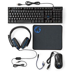 Bild von Gaming Combo Kit Tastatur, Maus und Mousepad, USB, DE (GCK51110BKDE)