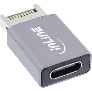 InLine USB 3.2 Adapter, intern USB-E Frontpanel Stecker zu USB-C Buchse