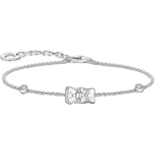 Thomas Sabo Armband mit Goldbär Silber Zirkonia 19 cm