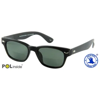 Multisport polarisierende bifokale Sonnenbrille-Schwarz-+ 3,00