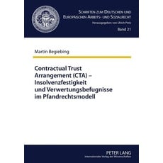 Contractual Trust Arrangement (CTA) – Insolvenzfestigkeit und Verwertungsbefugnisse im Pfandrechtsmodell