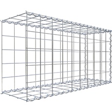 Bild von Gabione-Anbaukorb Typ 2 50 x 100 x 30 cm Maschenw 10 x 10 cm