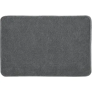 Kleine Wolke Badteppich Ricco mit 60 x 90 cm in Schiefer aus 100% Polyester