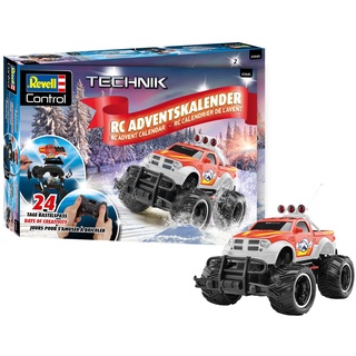 REVELL Adventskalender RC-Truck I RC Adventskalender I Ferngsteuerter Truck in 24 Tagen zusammenbauen I Adventskalender für Jungen, Mädchen & Erwachsene ab 10 Jahren I Geschenk zu Weihnachten