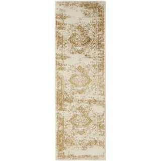 benuta Vintage-Läufer Suki 80/240 cm , Kunststoff , Vintage , Rechteckig , 80x240 cm , Oeko-Tex® Standard 100 , für Fußbodenheizung geeignet, in verschiedenen Größen erhältlich, pflegeleicht , Teppiche und Böden, Teppiche, Teppichläufer, Läufer