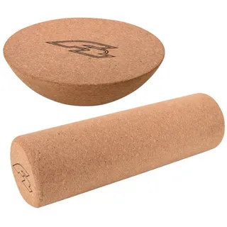 F2 Set Balance Board Halbkugel 30x10cm + Korkrolle 33x9,5cm