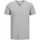 T-Shirt Split mit Neck in Ultimate Grey-XL