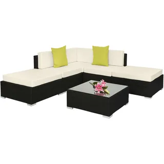 Tectake Paris Set 8-tlg. schwarz