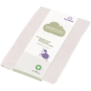 Träumeland Spannbetttuch beige nach GOTS zertifiziert, 60 x 120 cm + 70 x 140 cm