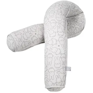 roba Bettschlange 'Miffy', als Stillkissen geeignet, aus 100% Baumwolljersey, Länge 170 cm - Weiß, Grau