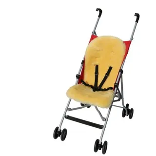 Lammfell - BUGGY Einlage Kinderwagen Felleinlage Baby Merino Schaffell 75x33 cm