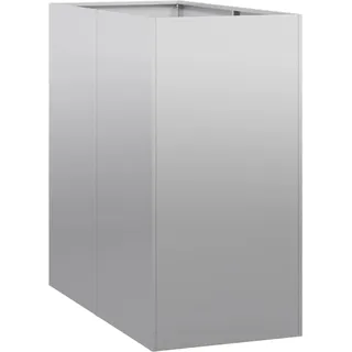 vidaXL Pflanzgefäß 40x80x80 cm Stahl verzinkt | Hergestellt aus hochwertigem verzinktem Stahl, Offenes Bodendesign für optimale Entwässerung, Hält schlechtem Wetter stand