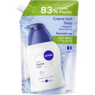 NIVEA Flüssigseife Creme Soft Nachfüllpackung 500 ml