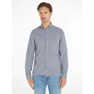 Tommy Hilfiger Karohemd »FLEX TEXTURED GINGHAM SF SHIRT«, mit kleiner Logostickerei TOMMY HILFIGER Desert Sky / Optic White XXL