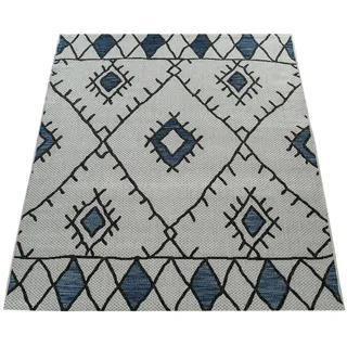 Paco Home Kuba 124 Outdoor-Teppich 160 x 220 cm Blau