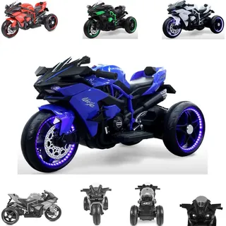 Moni Elektro-Kindermotorrad Ninja blau (12 V)