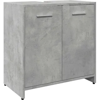 vidaXL Waschbeckenunterschrank Betongrau 60x33x60 cm Holzwerkstoff - Grau