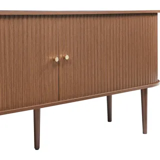 [en.casa] Sideboard Mapia 166x40x70 cm Walnussoptik